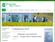 Tablet Screenshot of fussball.gw-pb.de
